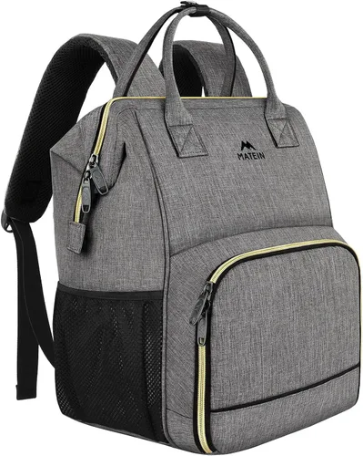 Miniatura 11 de Lonchera-Mochila , mochila con aislamiento térmico con puerto USB para mujeres y hombres, resistente al agua, lonchera a prueba de fugas