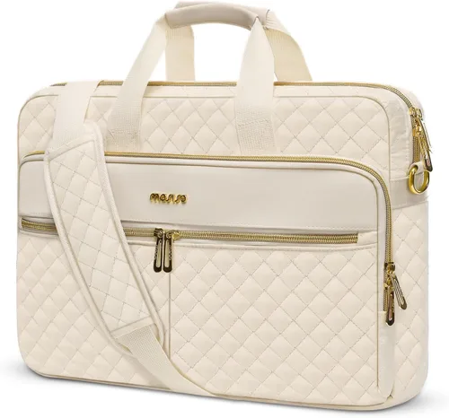 MOSISO Bolsa para laptop de 13-13.3 pulgadas, maletín para mujeres y hombres, bolsa mensajera acolchada cuadrada para computadora de 14 pulgadas