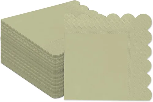 Miniatura 18 de qiqee Servilletas de cóctel Morandi Colors de 5 x 5 pulgadas, desechables, para bodas, cenas, fiestas de cumpleaños, postre, servilletas de papel 24