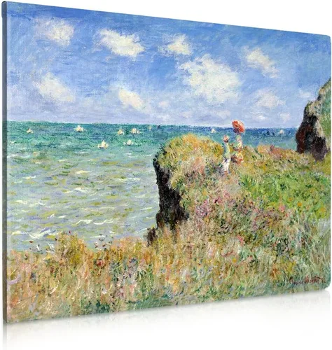 Miniatura 146 de IPIC - Reproducción artística de los lirios de agua de Claude Monet 1906, impresiones giclée coinciden con el marco dorado clásico, arte de pared