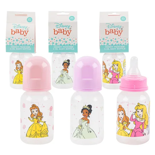Miniatura 4 de Disney Juego de regalo de princesa para bebé, regalos de baby shower para niñas, paquete de 8 piezas esenciales para recién nacidos con sonajero