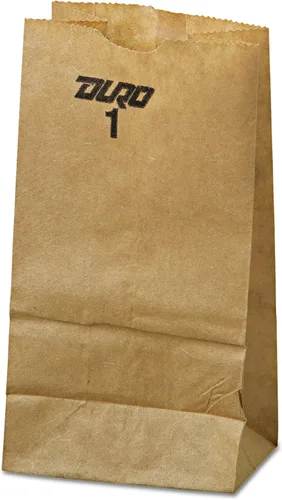 Duro Bolsa 1# Dubl Life SOS Bolsa 30# Kraft reciclado FSC (paquete de 4000)