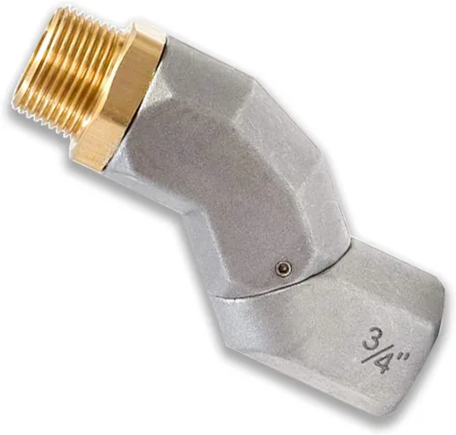 Miniatura 6 de 1" NPT, 2PCS Manguera de Combustible Giratoria 360 Conector giratorio para Bomba de Transferencia de Combustible (negro)