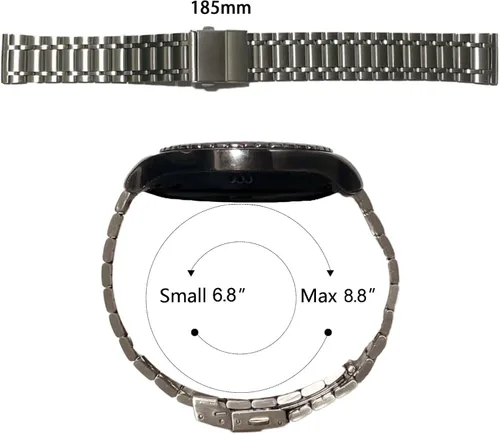 Miniatura 5 de PBCODE Brushed Stainless Steel Watch Bands for Men Women Quick Release Watch Strap with Straight End,Solid Metal Watch Band