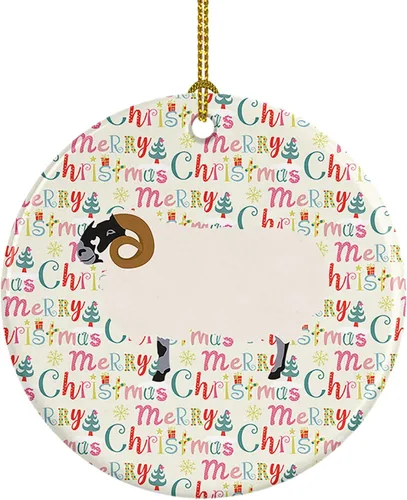 Miniatura 152 de Caroline's Treasures Adorno de cerámica de avestruz común para árbol de Navidad, decoración colgante para el hogar, Navidad, vacaciones, fiesta