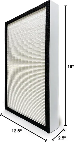 Miniatura 5 de Nispira Filtro HEPA de repuesto compatible con purificador de aire Vornado AQS 25 35 partes MD1-0004. 1 paquete