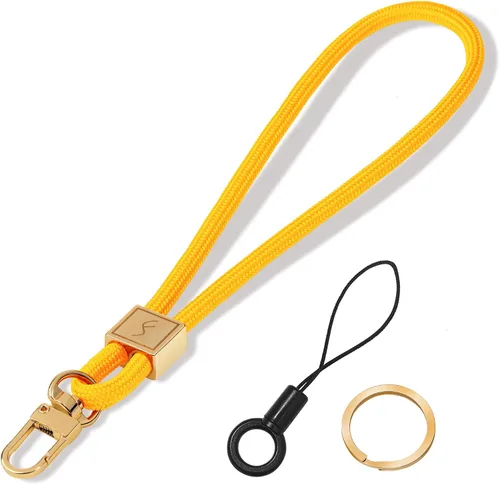 Miniatura 17 de Fishent Cordón para llavero, bonito soporte para llavero, cordón de muñeca tejido mejorado para llaves, correa de muñeca llavero para mujeres