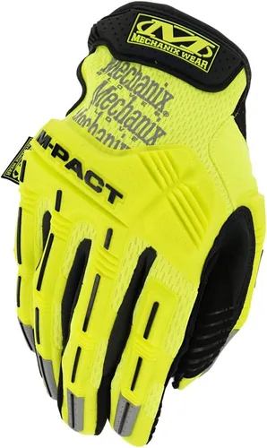 Miniatura 5 de Mechanix Wear Hi-Viz M-Pact Guantes - Guantes de impacto de alta visibilidad - Para la seguridad de los constructores - Para la construcción - Que