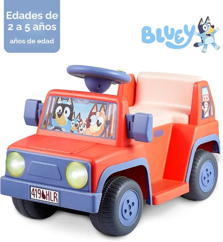Miniatura 2 de Bluey Auto de Montar de 6V para Niños Pequeños - Auto Eléctrico Interactivo para Niños con Efectos de Sonido y Música, Juguete de Montar para Niños