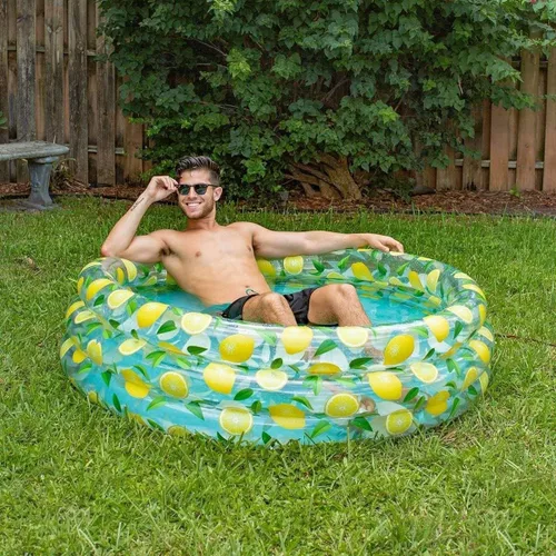 Miniatura 4 de Poolcandy Piscinas inflables para hasta 3 adultos (diseño de estampado de limón piscina inflable)