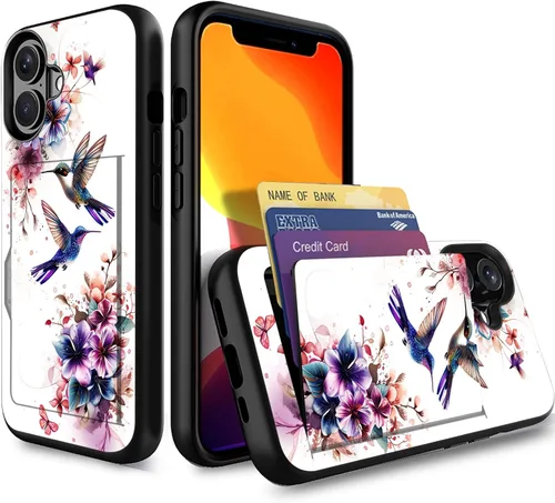 Miniatura 97 de Funda para iPhone Air, funda tipo cartera con ranura para tarjeta oculta, a prueba de golpes, TPU y PC, funda protectora de doble capa para iPhone
