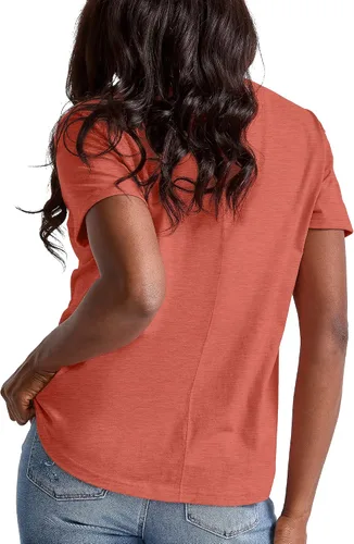 Miniatura 2 de Hanes Camiseta original Tri-Blend para mujer, camiseta ligera para mujer, ajuste relajado