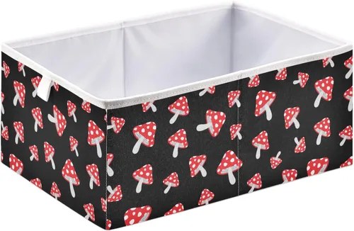 Miniatura 15 de Ollabaky Cubo de almacenamiento de girasoles, cesta de almacenamiento plegable de tela, caja organizadora de tela con asa para armarios, estantes