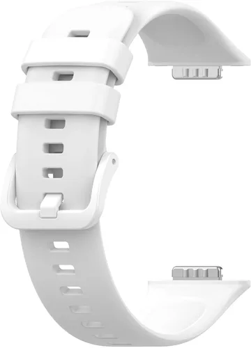 Miniatura 3 de Senter Correas de repuesto de goma suave de liberación rápida para Huawei Watch Fit 2 Smart Watch Blanco
