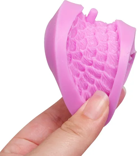 Miniatura 8 de Moldes de resina de silicona con alas de ángel, 2 piezas con agujeros para hacer colgantes de alas, decoración de pasteles, adornos de cupcakes