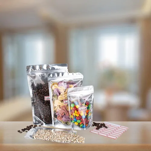 Miniatura 3 de Paquete de 300-100 bolsas de Mylar pequeñas, medianas y grandes - Bolsas frontales transparentes de pie