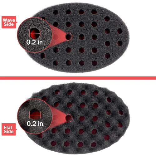 Miniatura 5 de Esponja mágica de peluquero para ondas, rastas, bobinas, rizado afro como herramienta para el cuidado del cabello, 2.8 pulgadas de diámetro