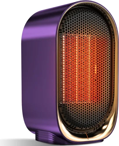 Miniatura 7 de QQT Calentador de Espacio, Mini Calentadores de Espacio Portátiles de Eficiencia Energética para Uso en Interiores, Ventilador Calefactor Portátil
