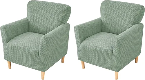 Miniatura 70 de FUANGUI Funda para Sillón de Banquete con Brazos Fundas para Sillas Elásticas Funda para Sillón Club Funda Suave para Sillón Sofá Cubiertas 03