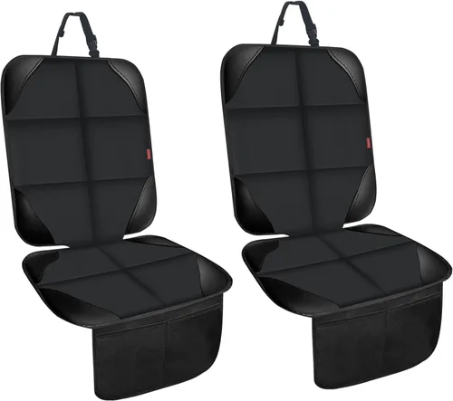 Miniatura 9 de MORROLS Protector de asiento de automóvil para asientos infantiles, 1 cojín de asiento de automóvil, fundas de asiento de automóvil de tela