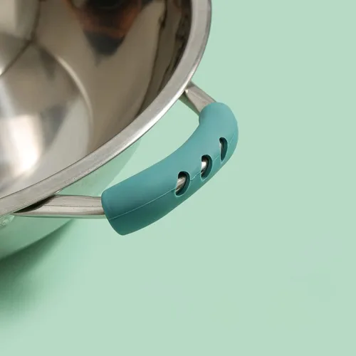 Miniatura 5 de DonLeeving 12 fundas de silicona para mango de olla, resistentes al calor, antideslizantes, para sartén de hierro fundido, sartén, sartén de metal