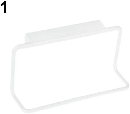 Miniatura 7 de Toallero de té para colgar sobre la puerta, soporte para colgar en la barra, organizador de rieles para baño, cocina, color azul