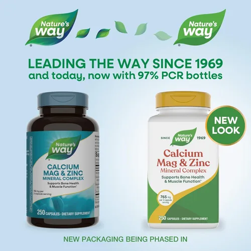 Miniatura 2 de Nature's Way Calcio, magnesio y zinc 765 mg por porción 250 cápsulas