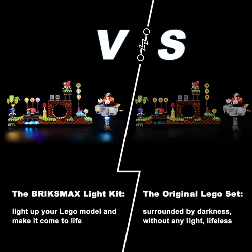 Miniatura 2 de BRIKSMAX Luz para Lego-21331 Sonic Hedgehog Green Hill Zone - Kit de iluminación LED compatible con Lego Ideas - No incluye el set de Lego