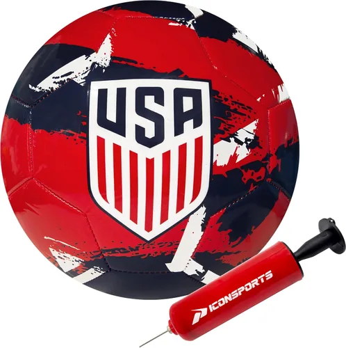 Miniatura 30 de Icon Sports Balón de fútbol oficial de la Federación de Fútbol de USA83BL-Blanco