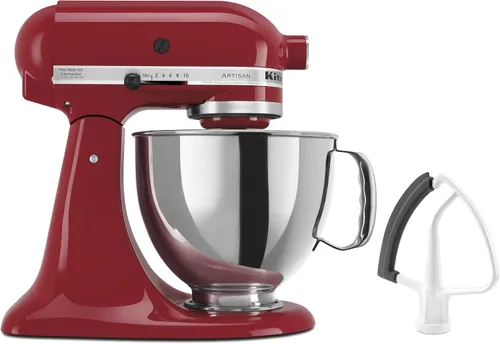 Miniatura 6 de KitchenAid Value Bundle Artisan Series - Batidora de pie inclinable de 5 cuartos de galón con batidor de borde flexible incluido, KSM150FEAQ, Aqua