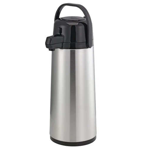 Miniatura 11 de Service Ideas Eco-Air Airpot con palanca, 64.2 onzas, vidrio aislado al vacío ECAL19S Dispensador de café en 1.9 litros, exterior inoxidable