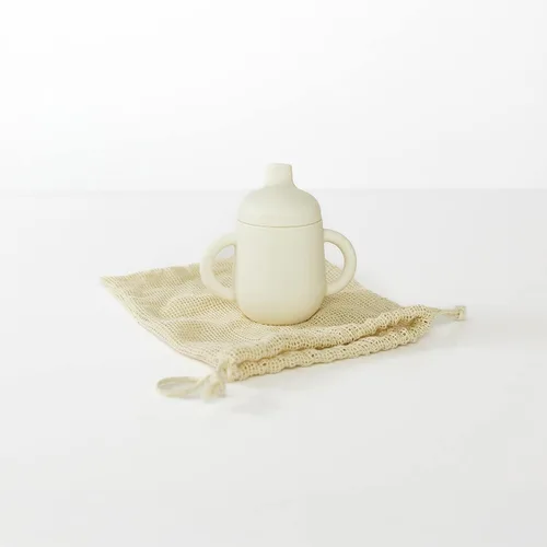 Miniatura 2 de TushBaby Taza de entrenamiento para niños, agarre ergonómico, apto para lavavajillas, libre de BPA y PVC, ligero y duradero, perfecto para la Azul