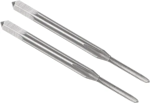 Miniatura 10 de uxcell - Grifos métricos de máquina M0.8 x 0.2mm H2 de acero de alta velocidad con 3 hélices rectas para roscado de tornillos, herramienta