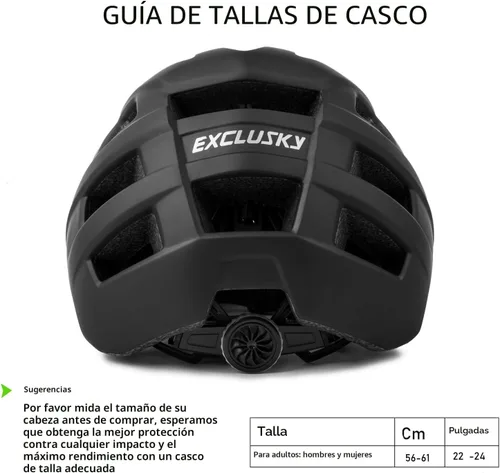 Miniatura 2 de Exclusky Casco de Bicicleta Casco de Bicicleta de Montaña para Adultos Casco Ligero de Ciclismo MTB para Hombres y Mujeres Casco de Bicicleta