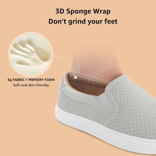 Miniatura 4 de STQ Zapatos sin cordones para mujer, cómodos mocasines de otoño, zapatos deportivos casuales de negocios suaves