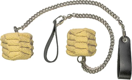 Miniatura 2 de FIRE MECCA Fire Poi Set – Cabezas Kevlar MoonBlaze tejidas de 3 pulgadas – Juego de 2 – Longitud personalizada – Cadena de eslabones giratorios