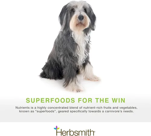 Miniatura 2 de Herbsmith Nutrients Superfood - Multivitamínico para perros con vitaminas y minerales de Whole Foods Boost Kibble o DIY Raw con antioxidantes