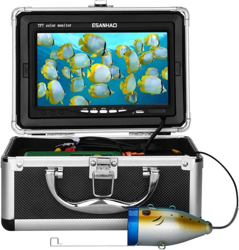 Fishing Camera with Monitor ice Fishing Camera Underwater 1000TVL,98ft/30m Cable for Lake Kayak Boat Saltwater Fishing