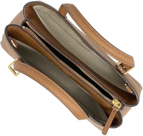 Miniatura 3 de Tory Burch 143394 Emerson Moose Brown Con Oro Hardware Cuero Mini Tote Bag Mujer, Marrón