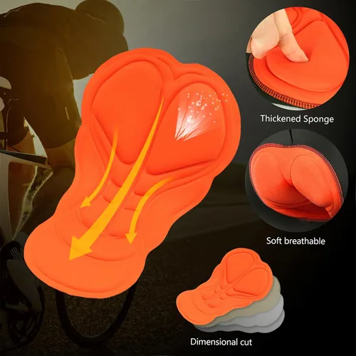 Miniatura 14 de Lixada Camiseta de ciclismo para hombre de manga corta con pantalones cortos acolchados de secado rápido para verano, ropa corta para bicicleta