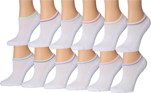 Miniatura 24 de Tipi Toe Women’s 12 Pack Cushioned Low Cut Socks – Breathable, Moisture-Wicking Athletic Comfort for Running & Daily Wear