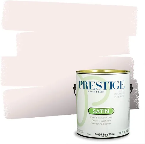 Miniatura 64 de Prestige Paints - Pintura exterior e imprimación en uno, 1 galón, plano, E500-P-A011GP