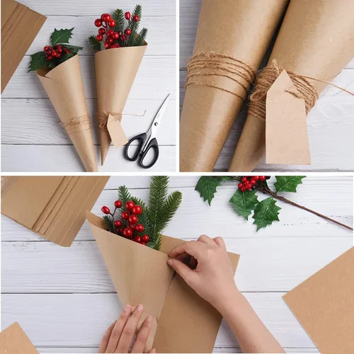 Miniatura 7 de FEPITO 60 hojas de papel kraft de 8.5 x 11 pulgadas, papel marrón, tamaño carta, hojas de papel para manualidades de impresión de etiquetas