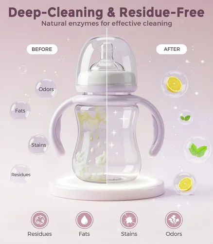 Miniatura 3 de 150 tabletas de detergente para lavar biberones, tabletas de jabón detergente para todas las marcas Momcozy Baby Brezza Papablic Lavadoras