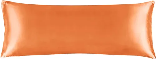 Miniatura 169 de Bedelite Funda de almohada de satén para el cuerpo, súper suave y refrescante, para el cabello y la piel, transpirable, sedosa y larga, 20 x 54 Rosa