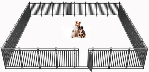 Miniatura 15 de Valla para perros para exteriores e interiores, 40 pulgadas de altura, 16 paneles de corral para perros grandes, medianos y pequeños, corral