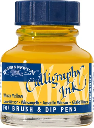 Miniatura 6 de Winsor & Newton Botella de tinta para caligrafía Negro