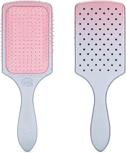 Wet Brush Cepillo desenredante para el cabello, rosa/morado (Feel Good Ombre), cerdas IntelliFlex ultrasuaves con diseño AquaVent, ideal para