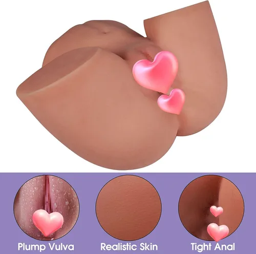 Miniatura 2 de TANTALY Muñeca sexual de 18.7 libras con 6 cuentas interiores grandes, culo apretado para estimulación intensa, masturbador masculino ultrasuave