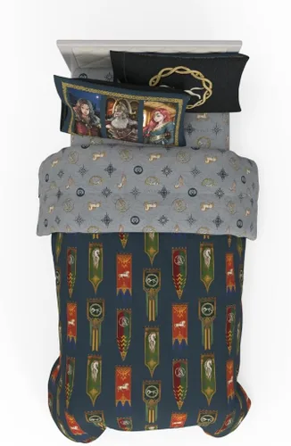 Miniatura 16 de Franco - Juego de ropa de cama para niños, edredón y sábanas supersuaves con funda de almohada, 5 piezas, tamaño individual, Jurassic World, 6A1348